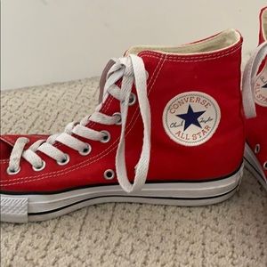 Cherry Red High-top Converse